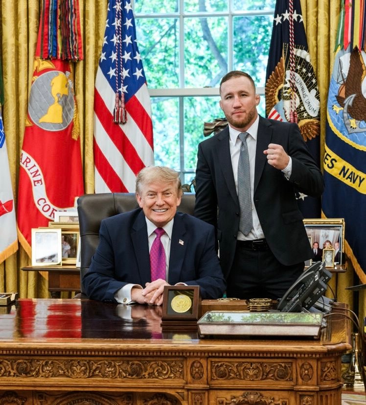 Trump Justin Gaethje Oval Office