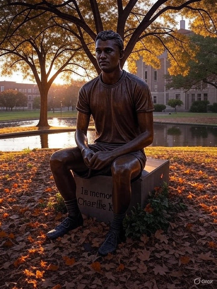 Charlie Kirk memorial statue idea