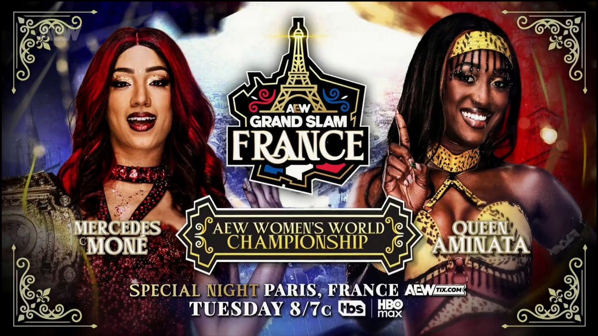 Mercedes Moné vs Queen Aminata AEW Grand Slam France (photo 1 of 4)