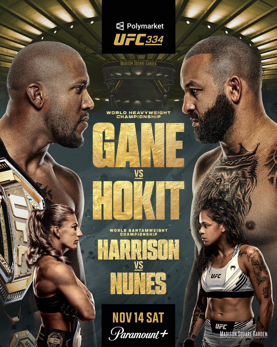 UFC 334 official poster