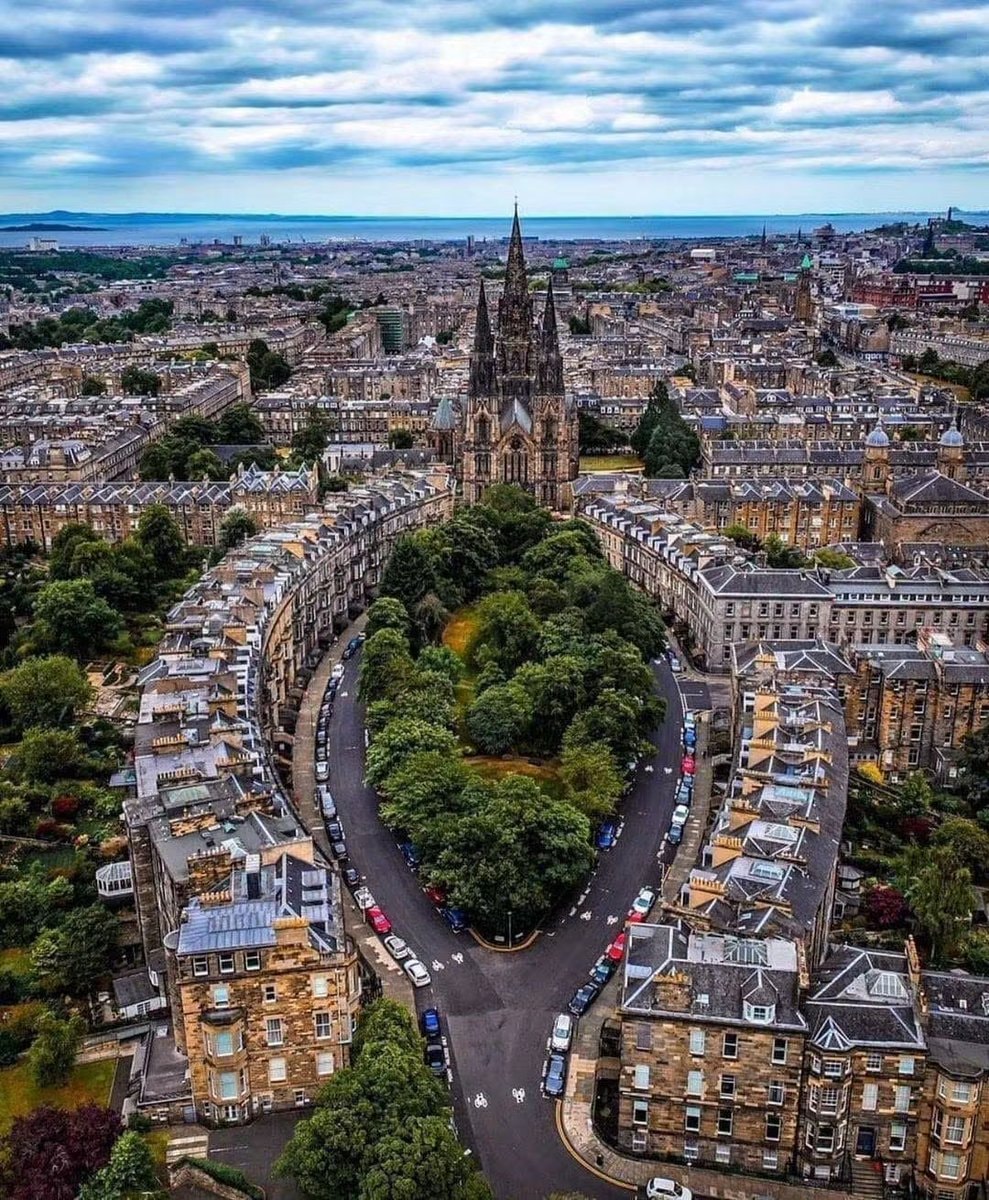 Edinburgh Scotland aerial view