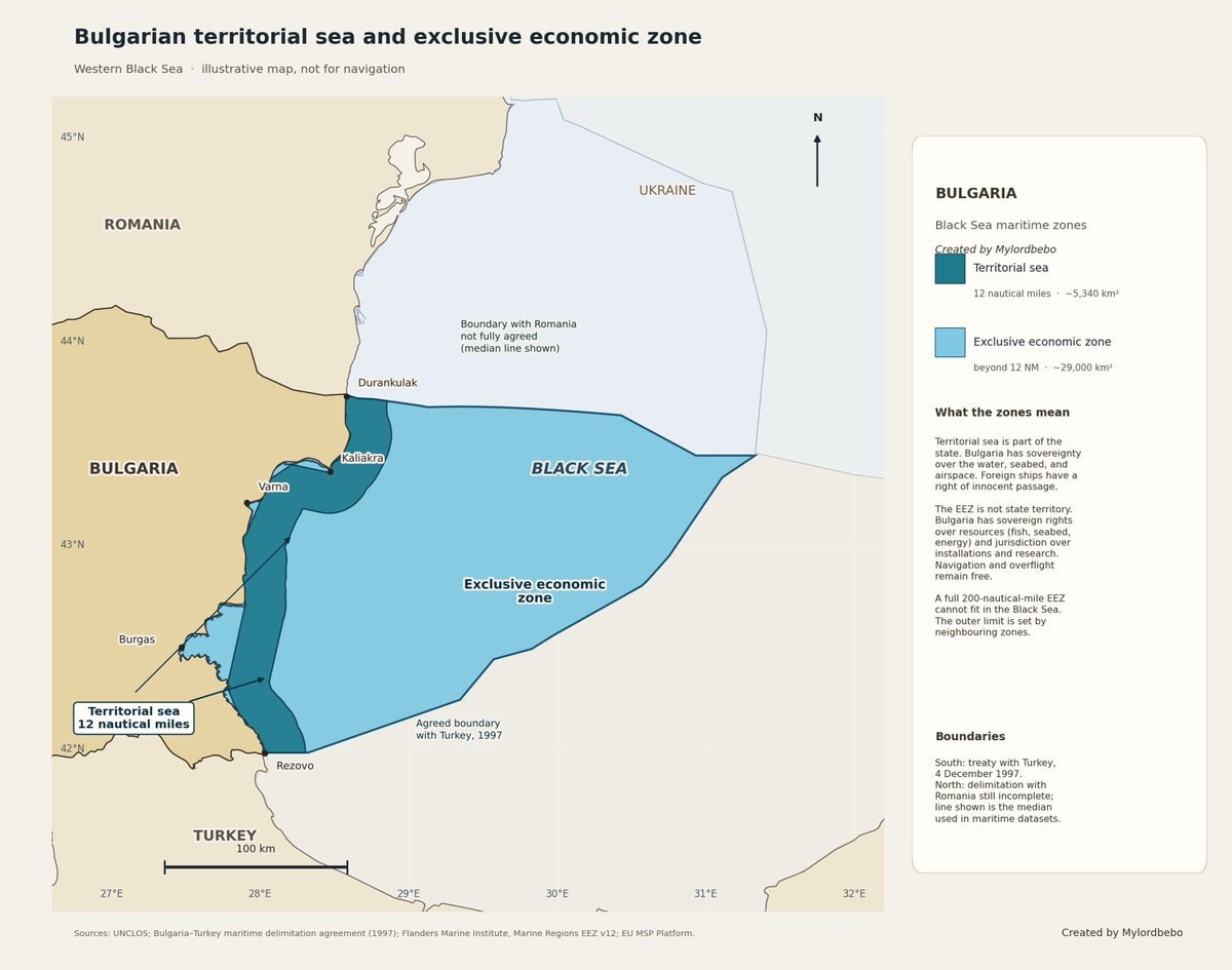 Bulgaria Black Sea attack map