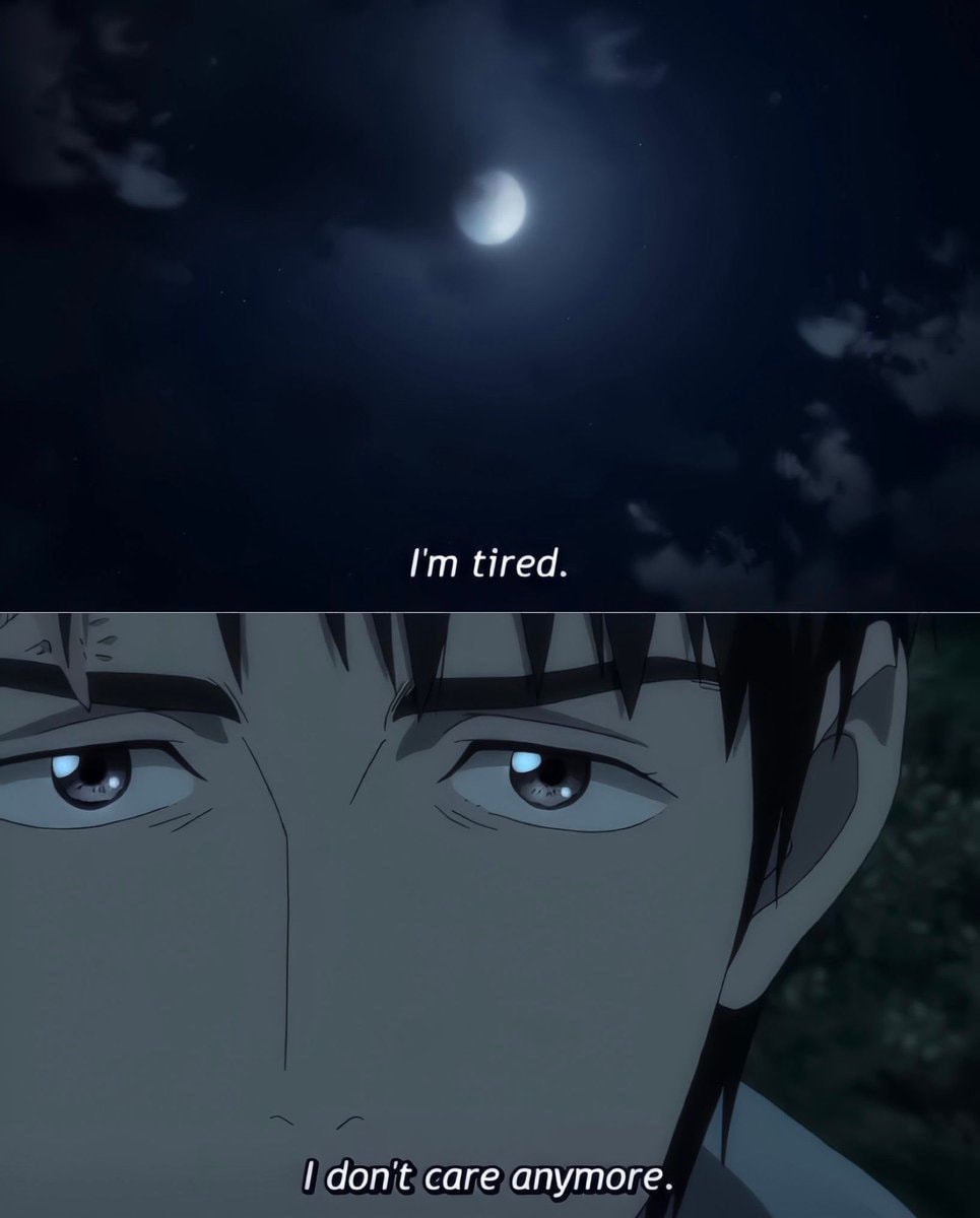 anime man weary