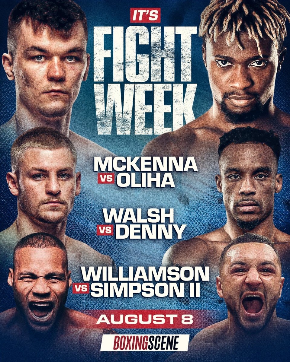 McKenna vs Oliha fight week poster