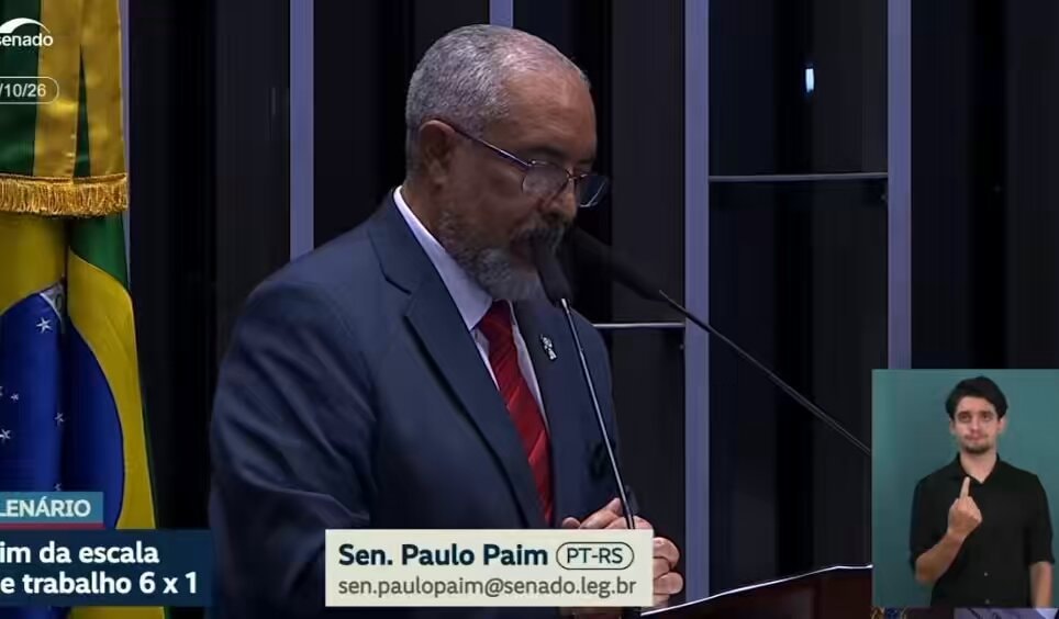 Paulo Paim votes against 6x1
