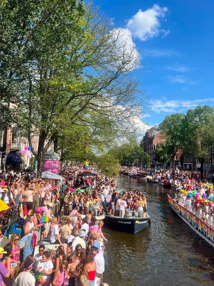 Amsterdam canal celebration