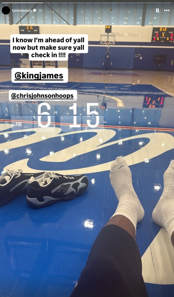 Tyrese Maxey beats LeBron James to Sixers facility