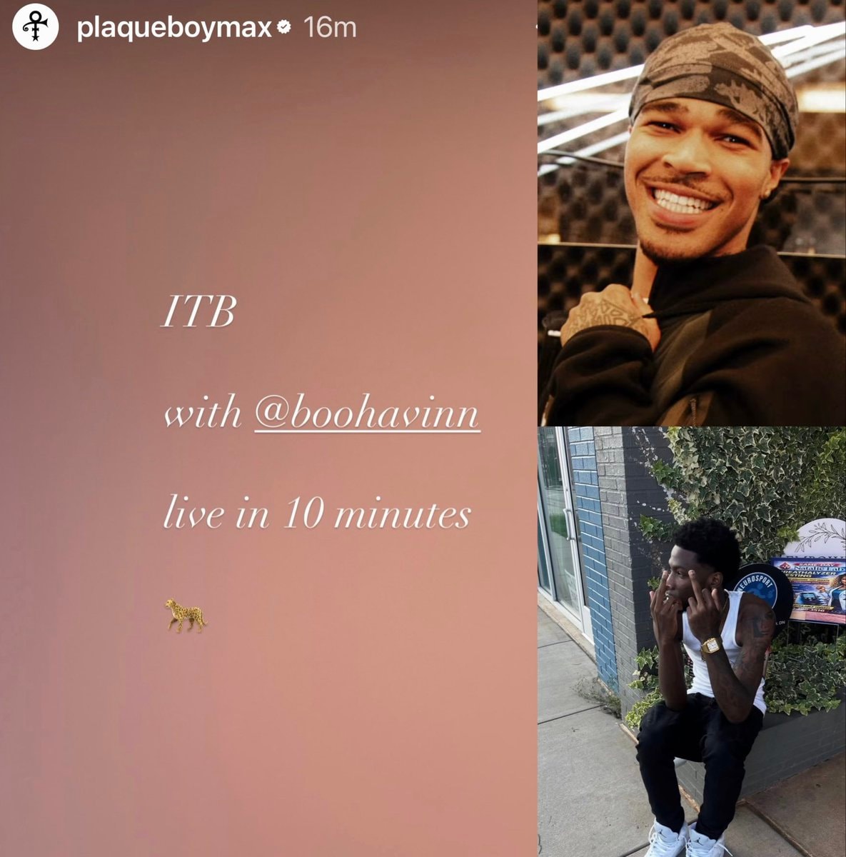PlaqueBoyMax Boohavinn In The Booth