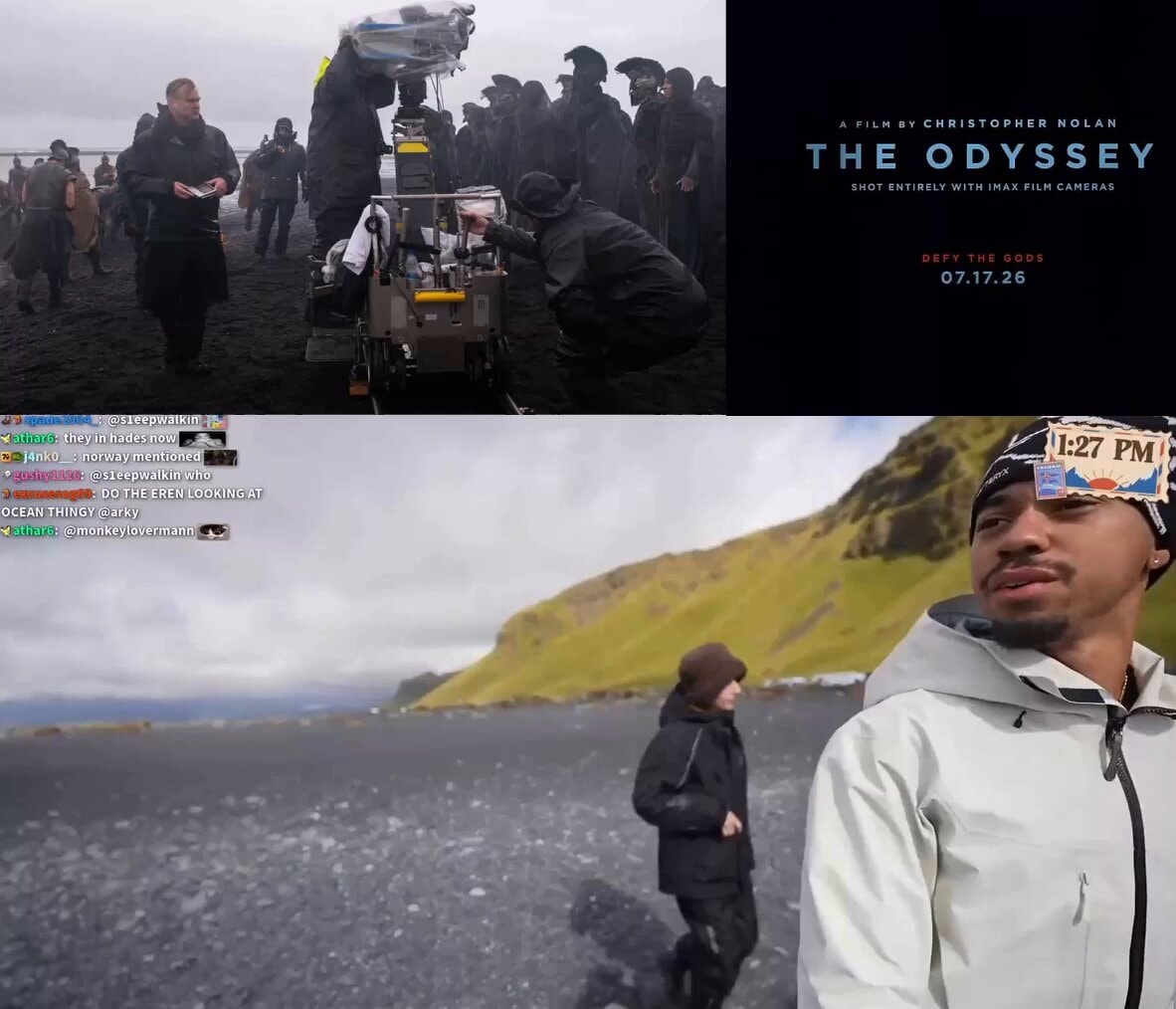Arky at The Odyssey Iceland filming location