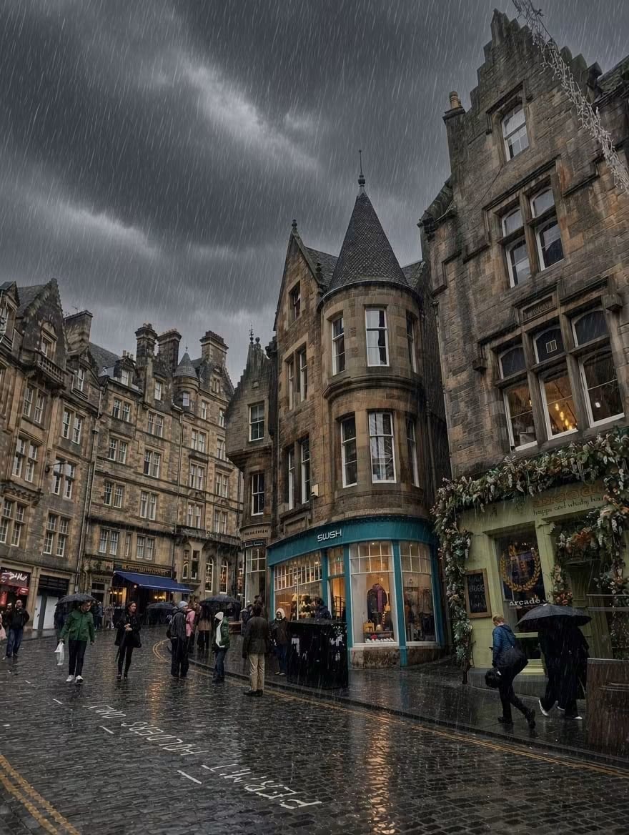 Edinburgh Scotland street scene