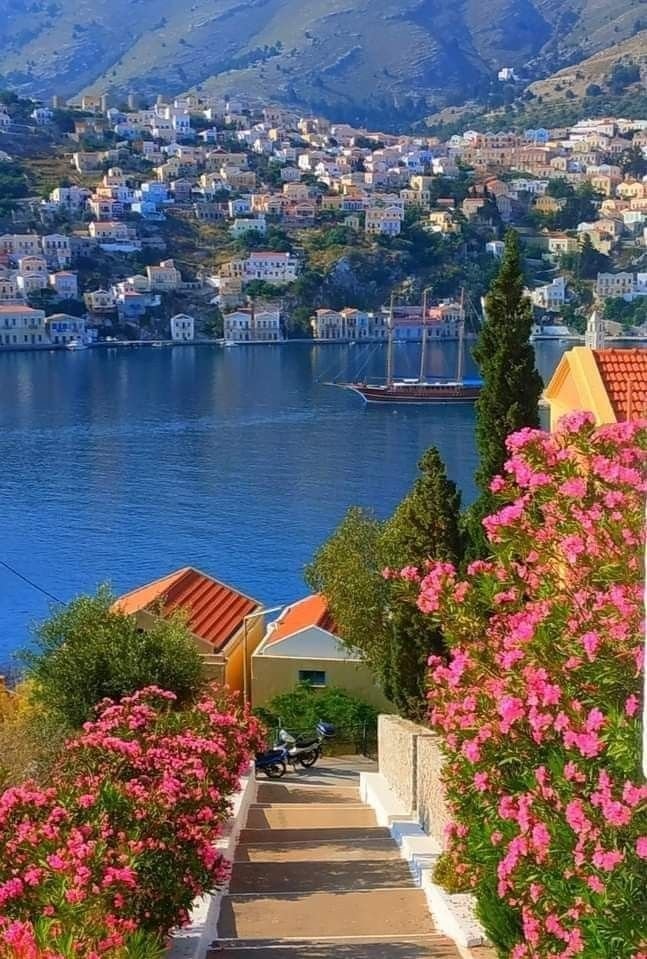 Symi Island Greece coastal village