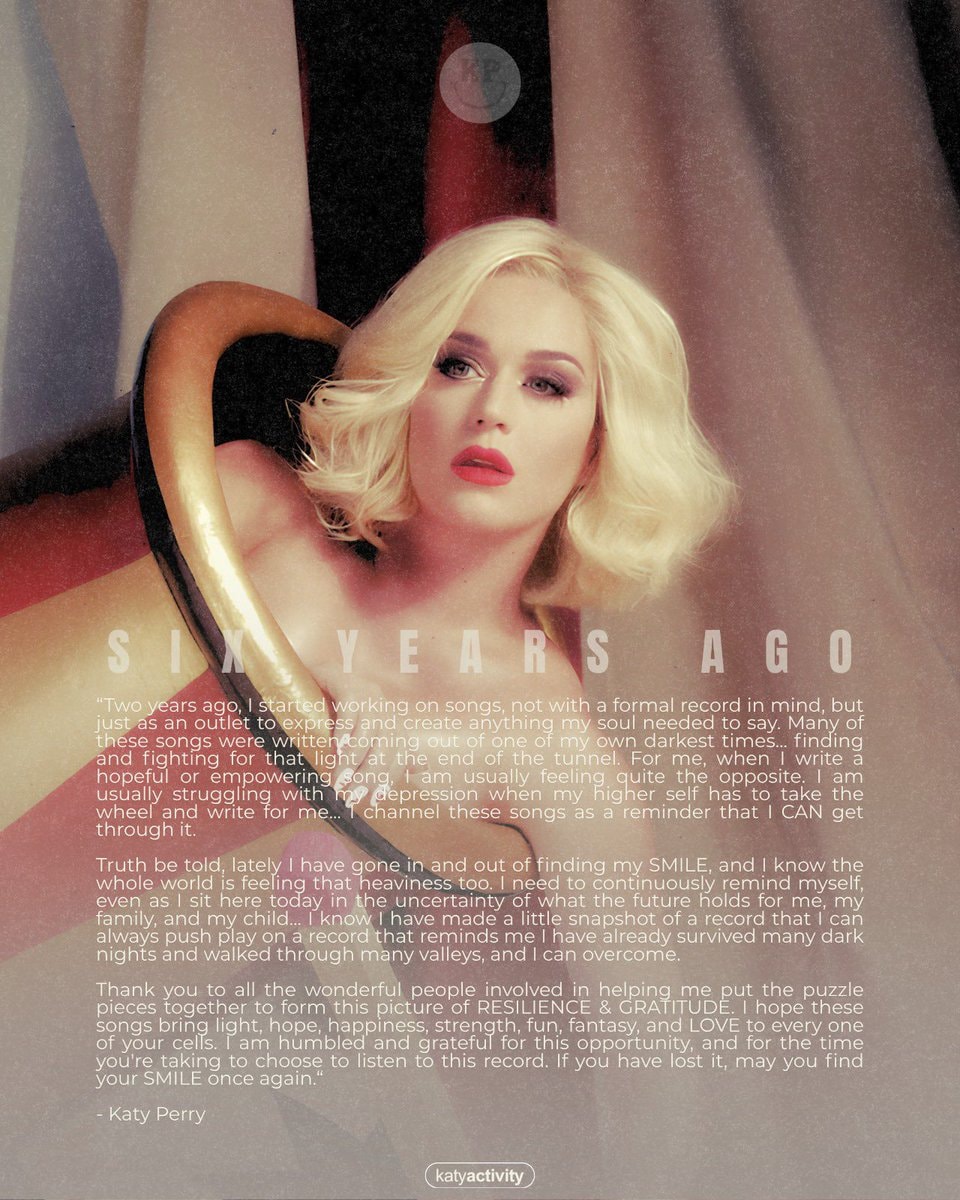 Katy Perry Smile album anniversary