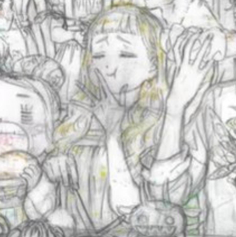 anime character eating burger (photo 2 of 2)