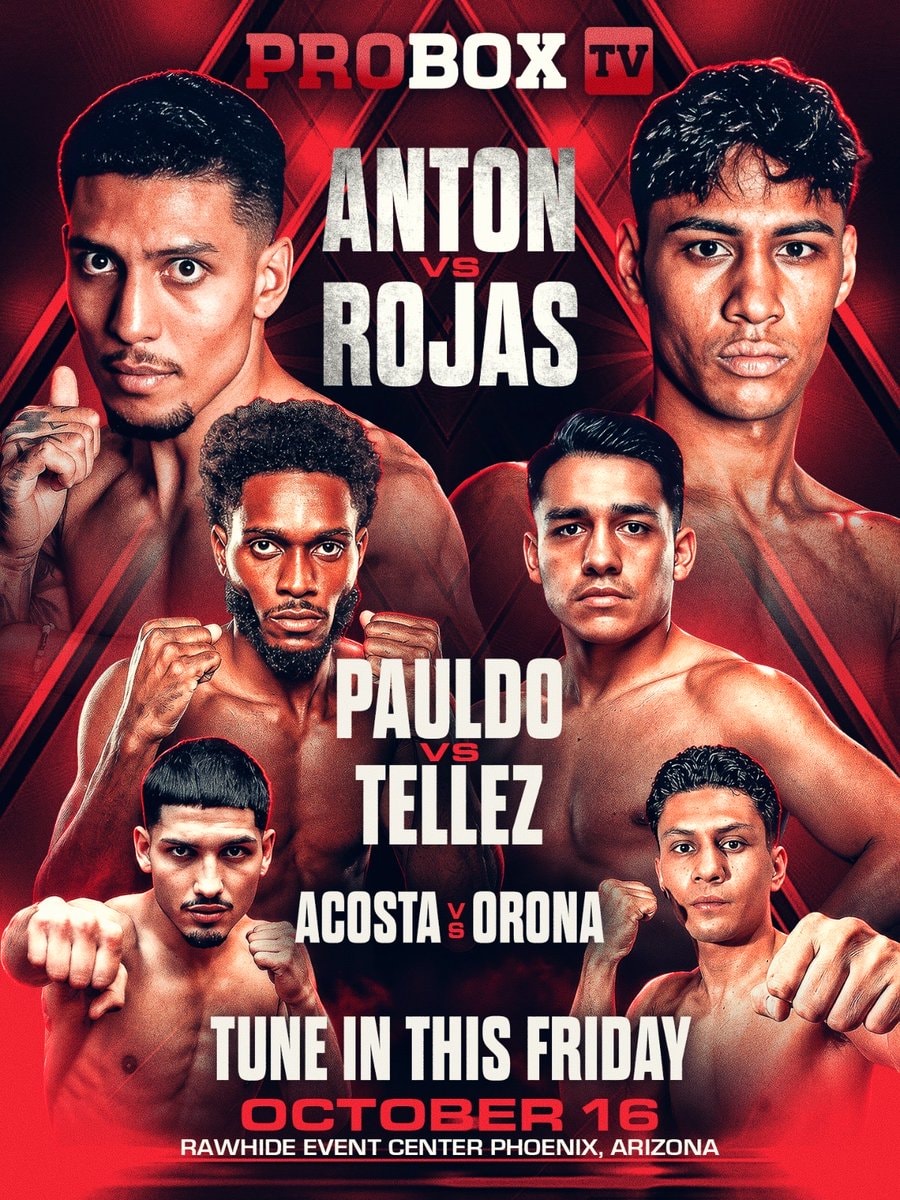 ProBox TV fight card October 16 ProBox TV fight card October 16