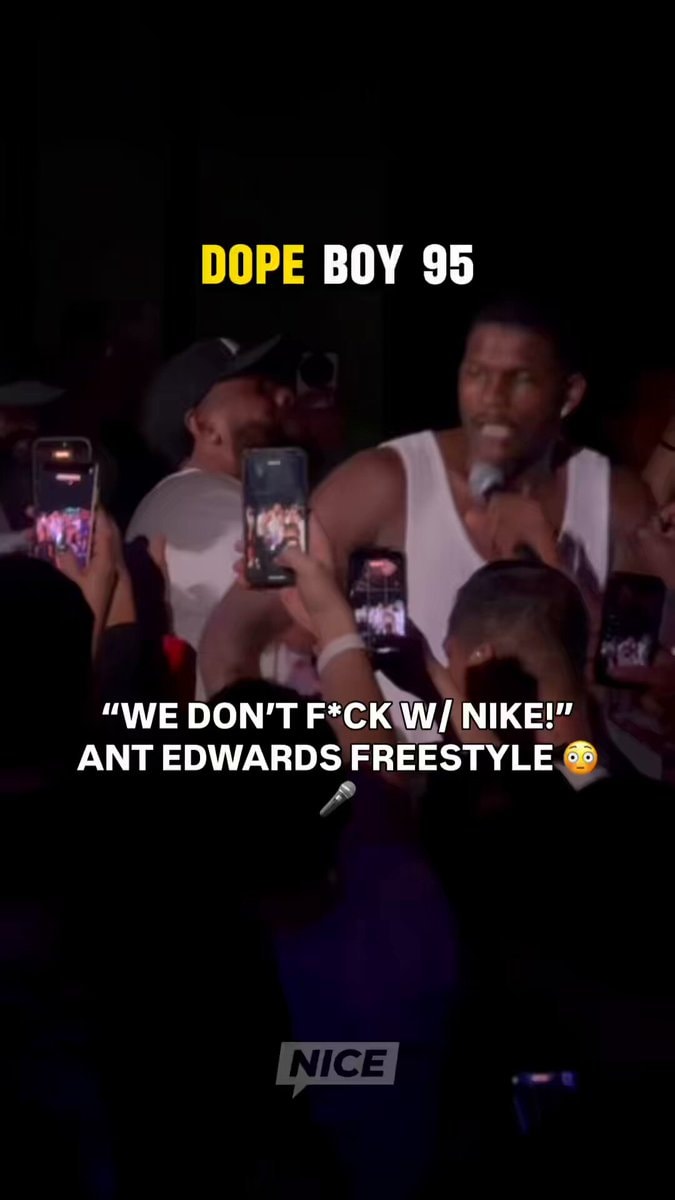 Anthony Edwards freestyle Nike diss