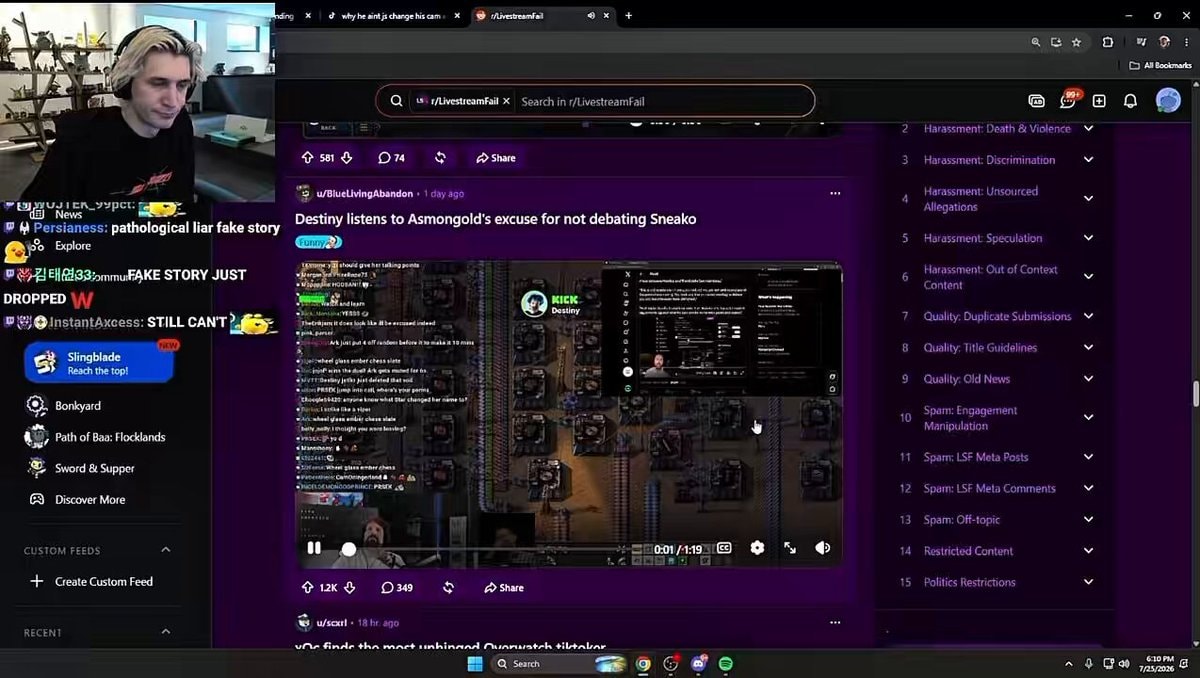 xQc on Asmongold Destiny debate optics xQc on Asmongold Destiny debate optics