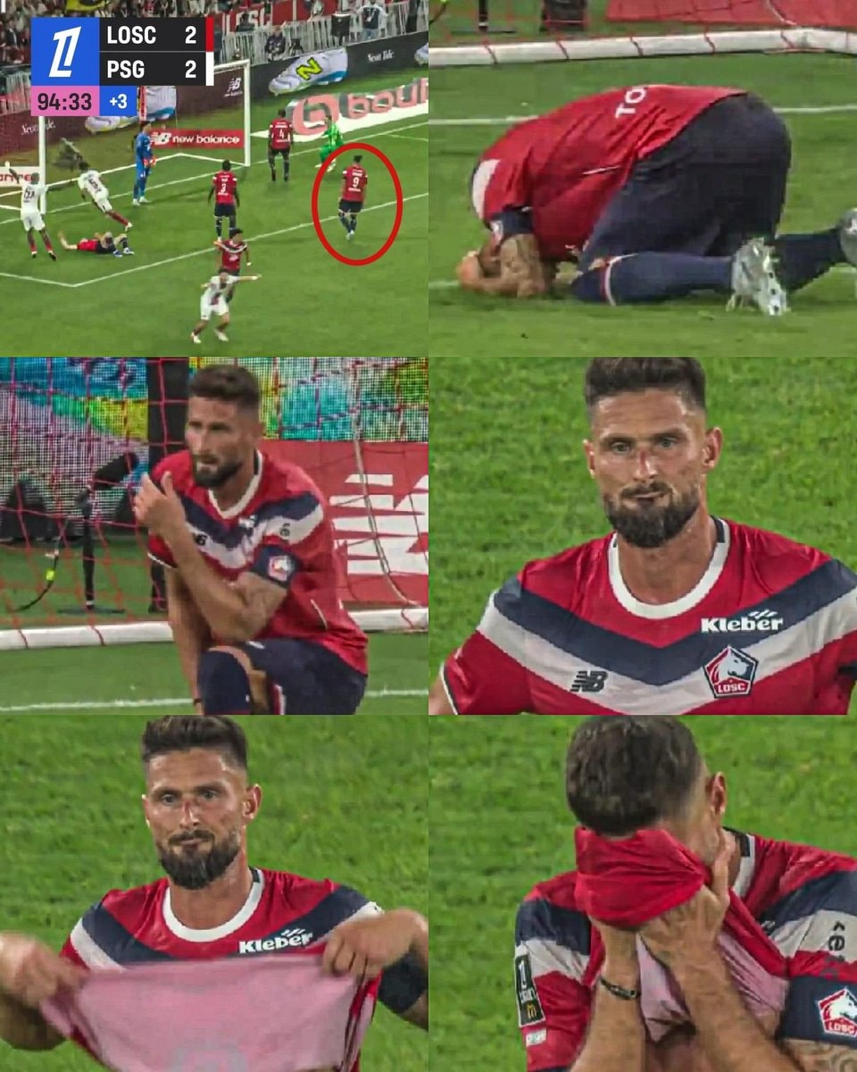 Giroud heartbreak after PSG late equalizer