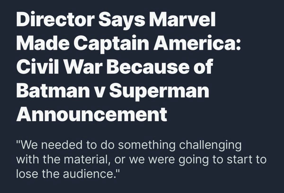 Captain America Civil War Batman v Superman