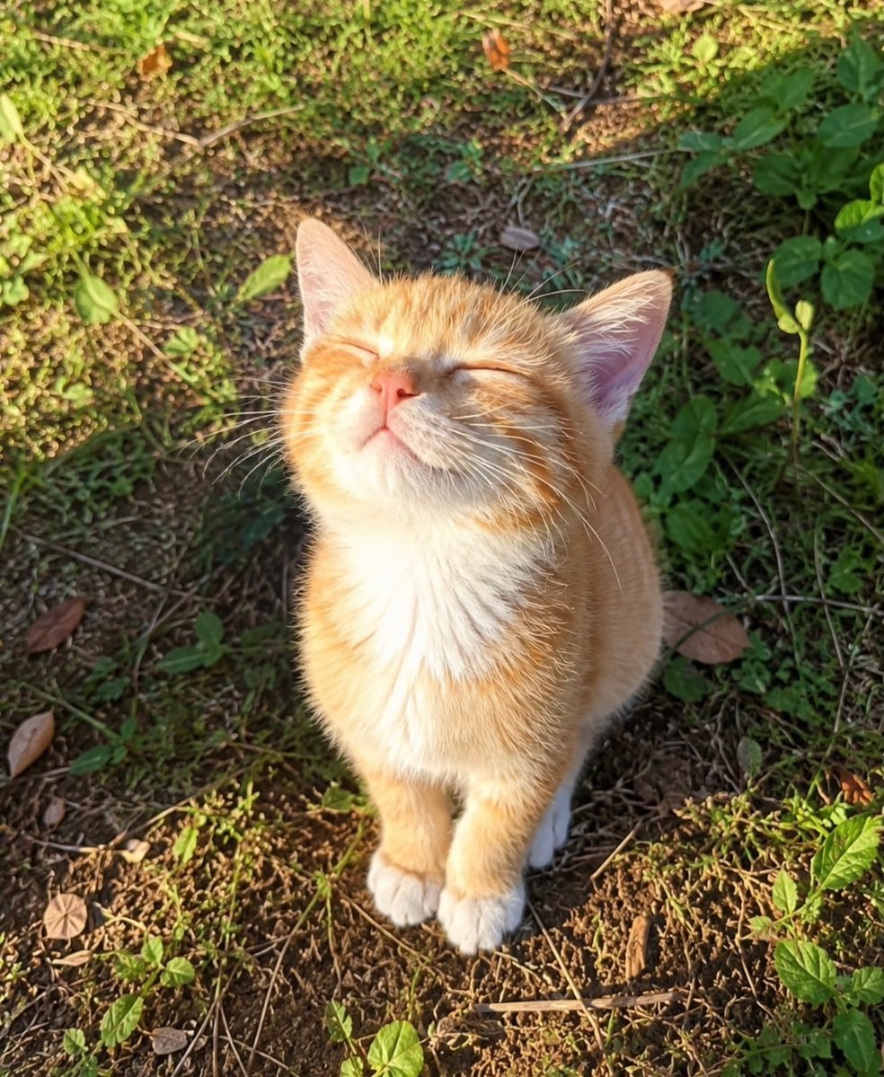Ginger kitten sunlight Ginger kitten sunlight