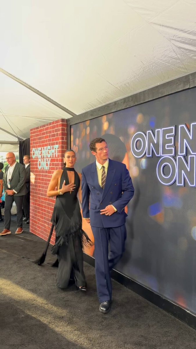 Callum Turner and Dua Lipa ONE NIGHT ONLY premiere