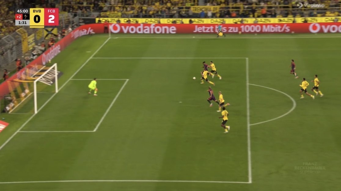 Michael Olise dribble finish BVB vs FCB (photo 3 of 4)