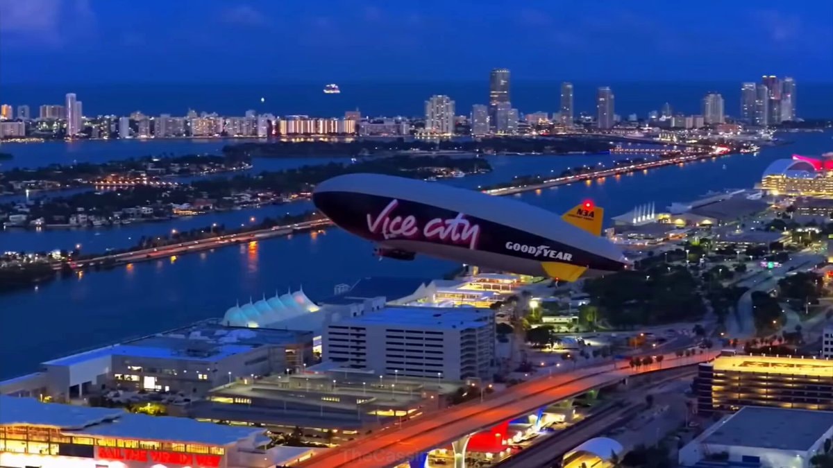 GTA 6 Goodyear blimp Vice City