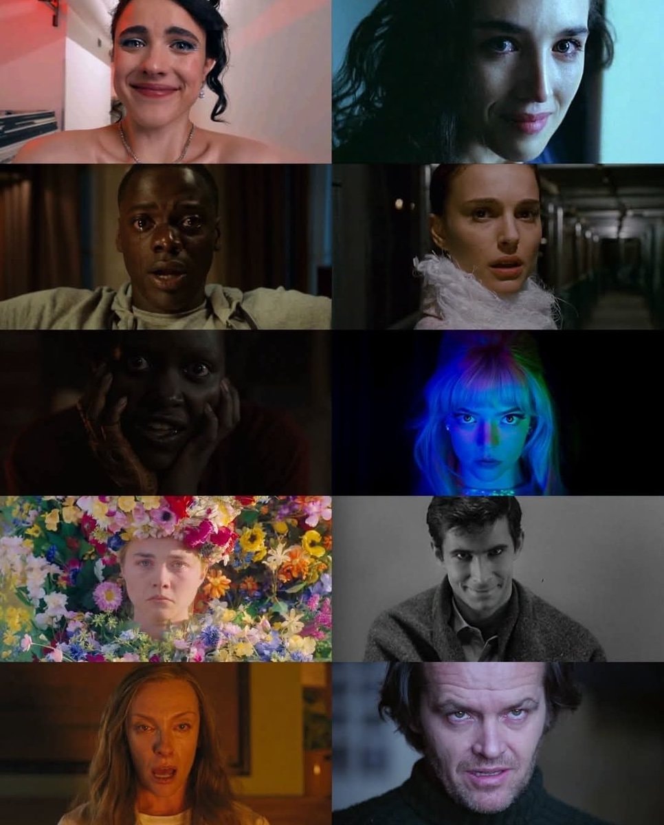 horror film faces