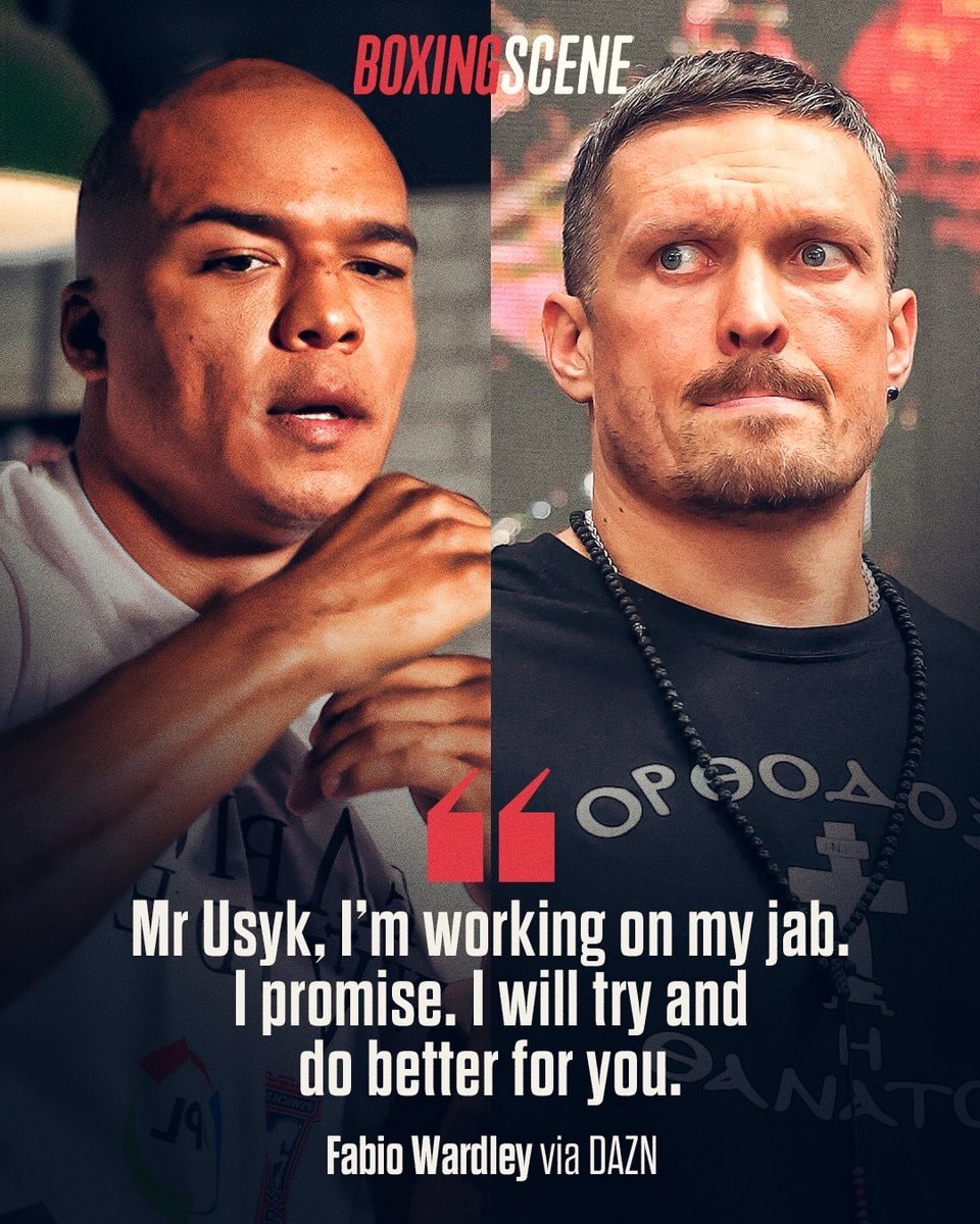 Fabio Wardley responds to Usyk jab question