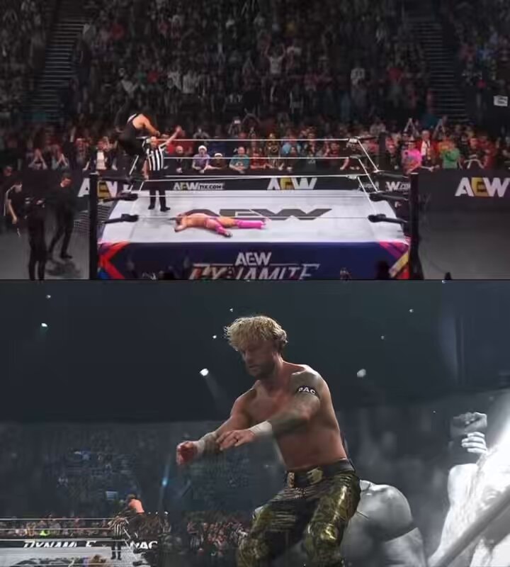 Ricochet and Will Ospreay tribute to PAC Ricochet and Will Ospreay tribute to PAC