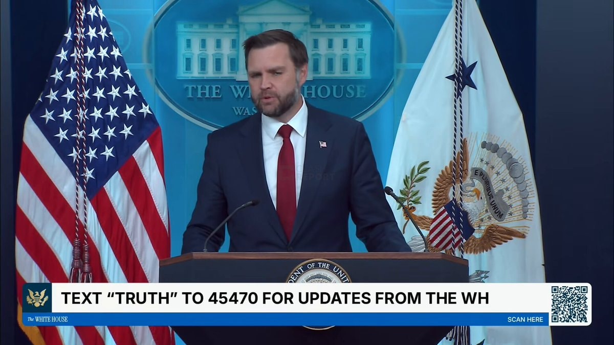 JD Vance White House statement
