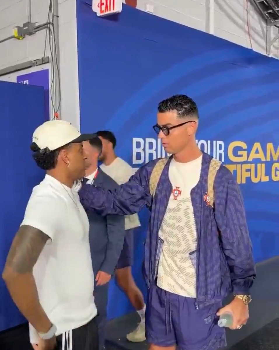 Cristiano Ronaldo and Rodrygo conversation Cristiano Ronaldo and Rodrygo conversation
