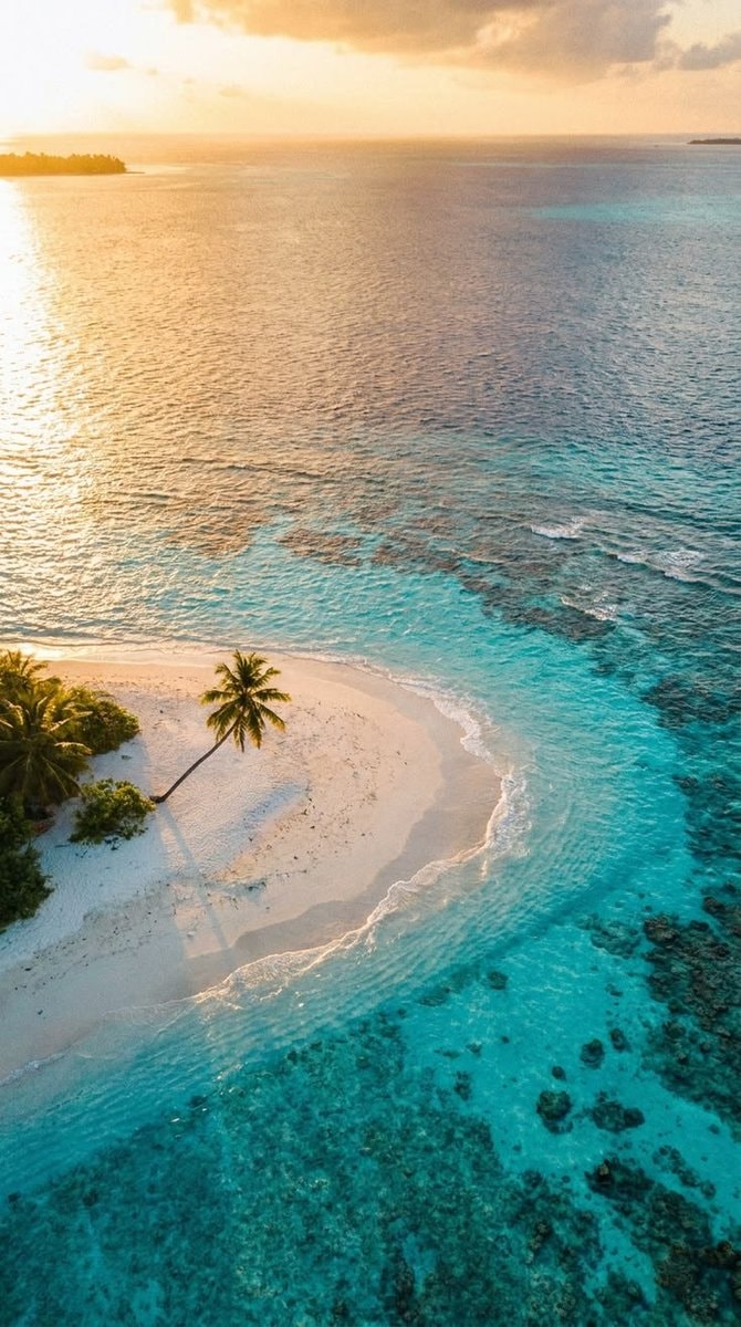 Maldives tropical island