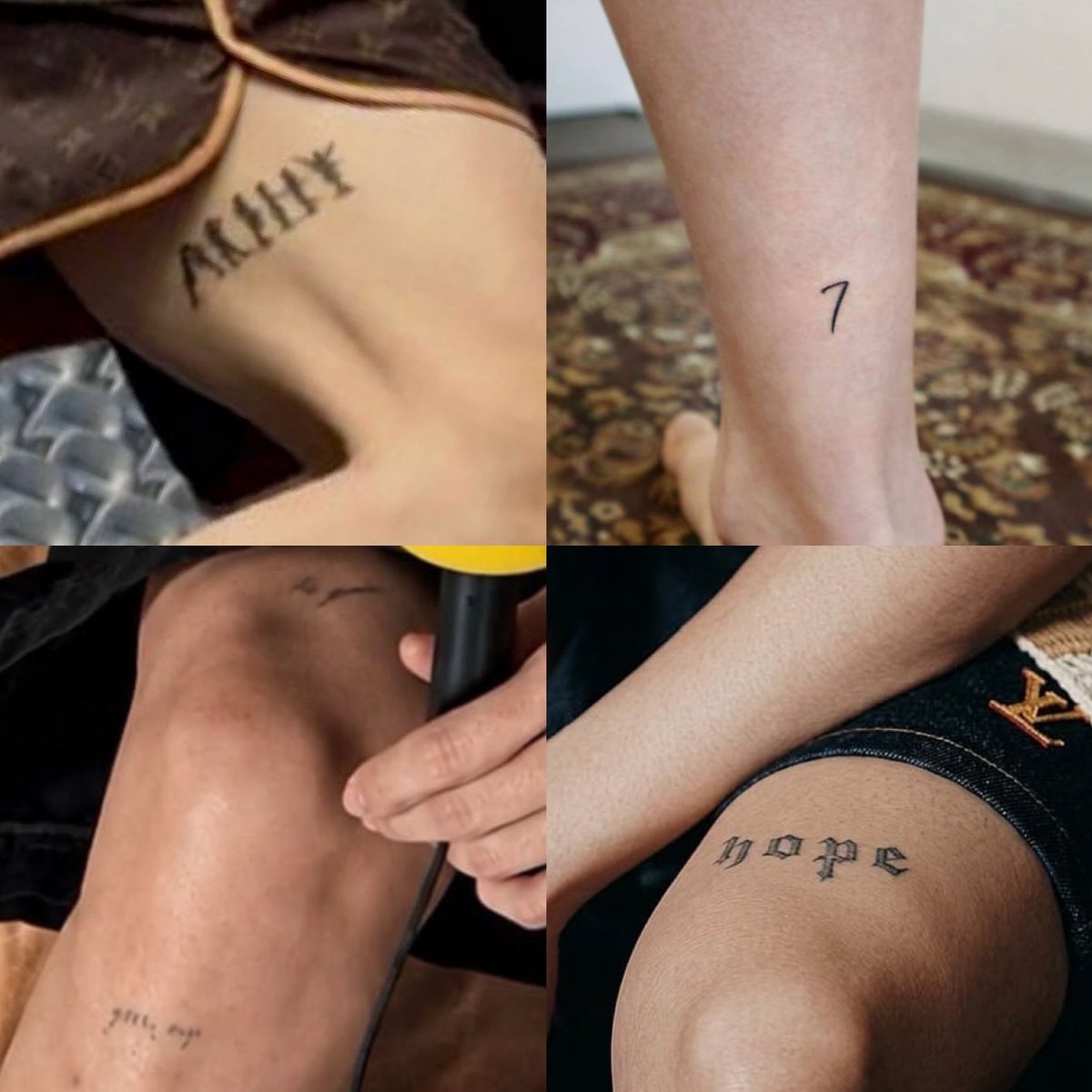 j-hope tattoos collage j-hope tattoos collage