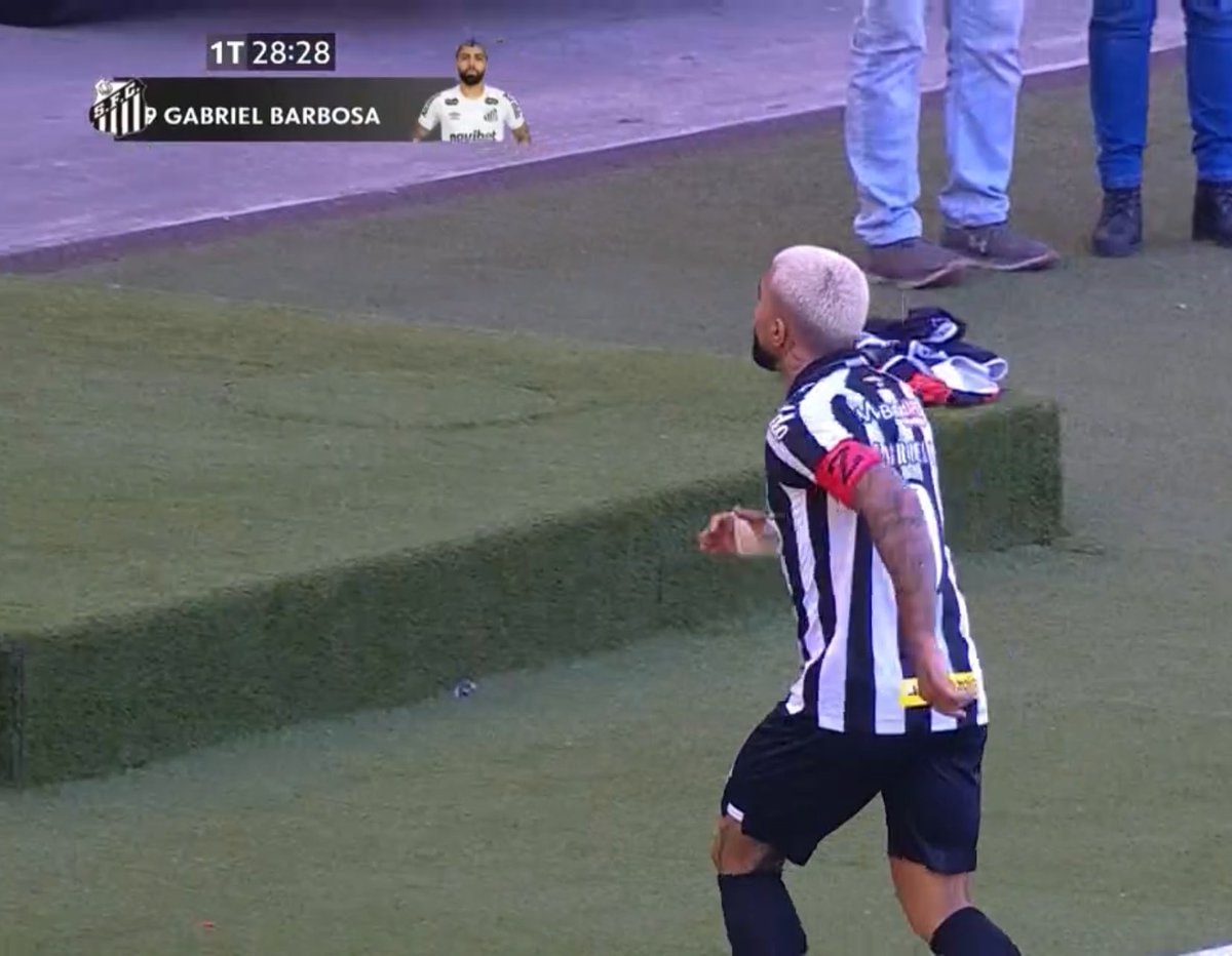 Gabigol penalty goal Santos