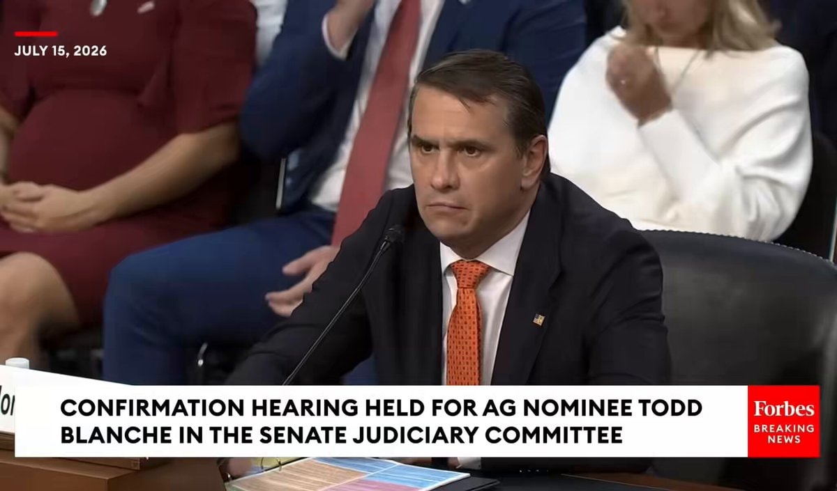 Todd Blanche confirmation hearing