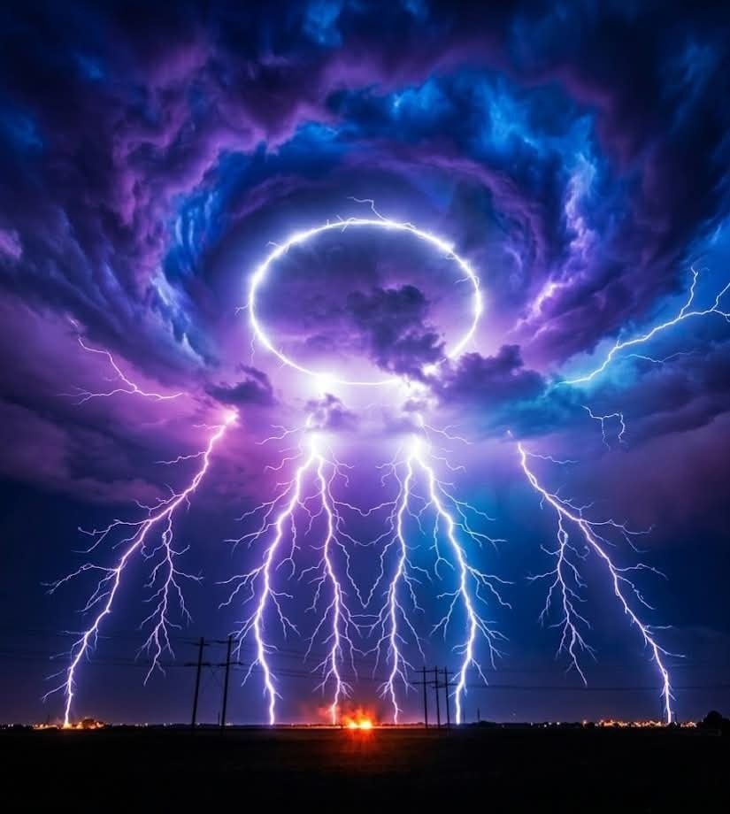 Texas Lightning Ring Storm ⚡🤯
