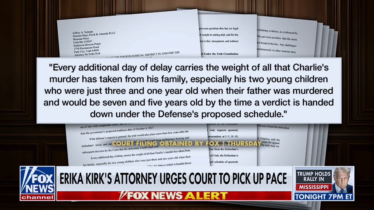 Charlie Kirk case trial date delay