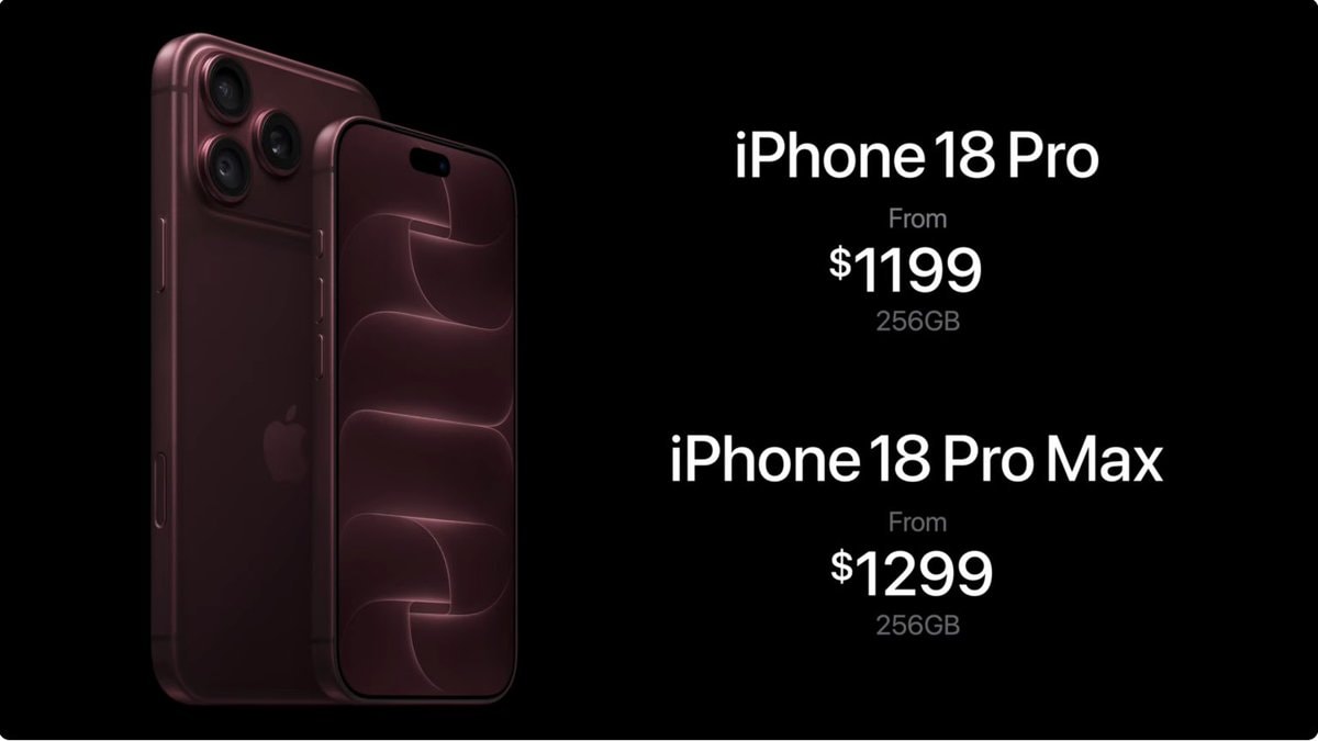 iPhone 18 Pro and Pro Max pricing
