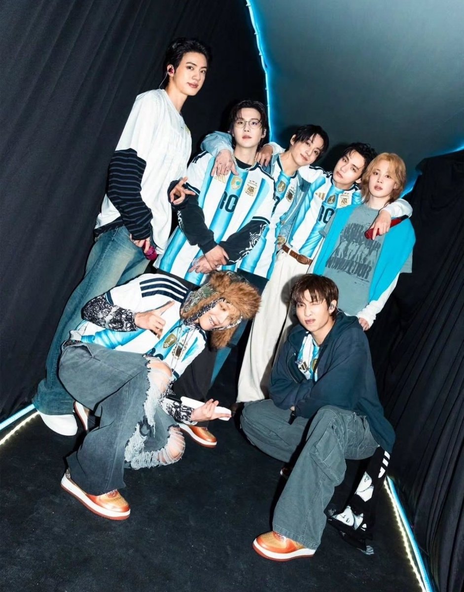 BTS Argentina Messi jerseys