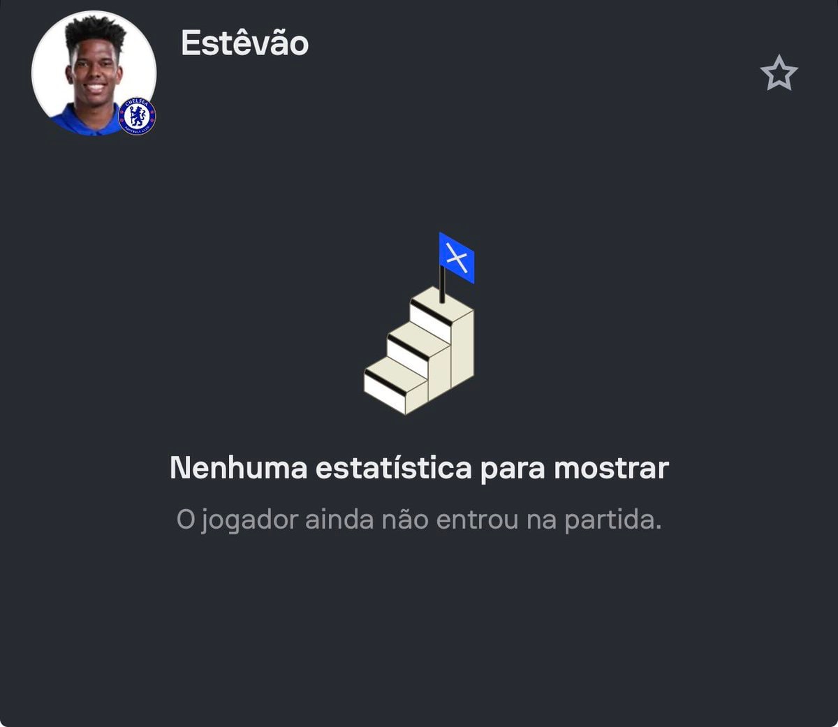 Estêvão Chelsea no stats