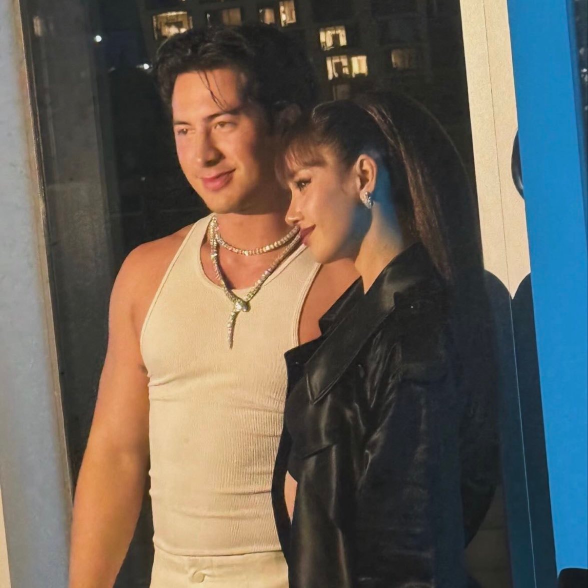 Hudson Williams and Lisa at Bvlgari after-party