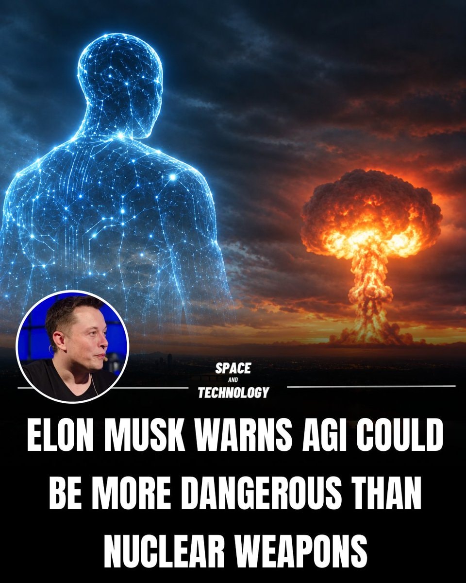 Elon Musk AGI warning vs nuclear weapons