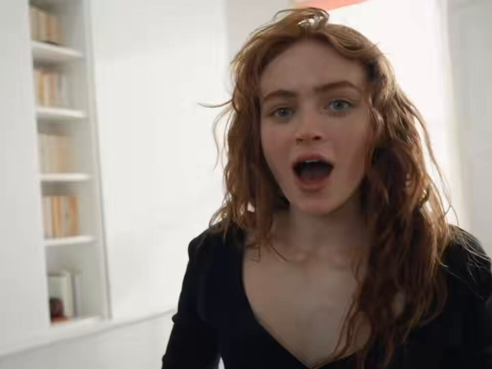 young woman shocked reaction