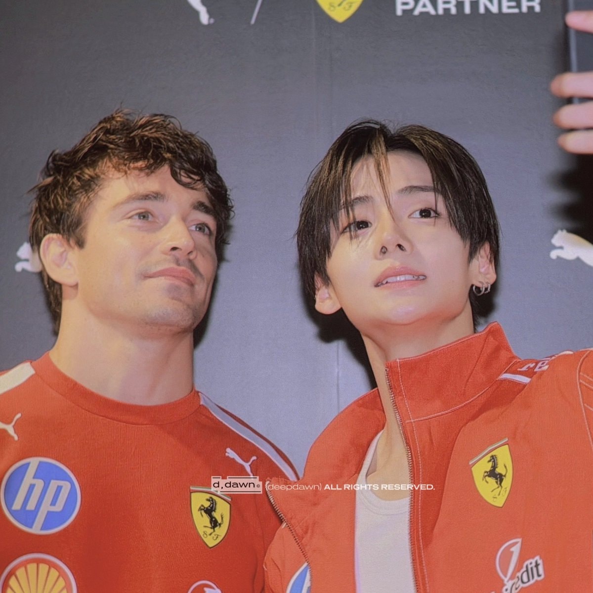Sangwon and Charles Leclerc at PUMA Singapore
