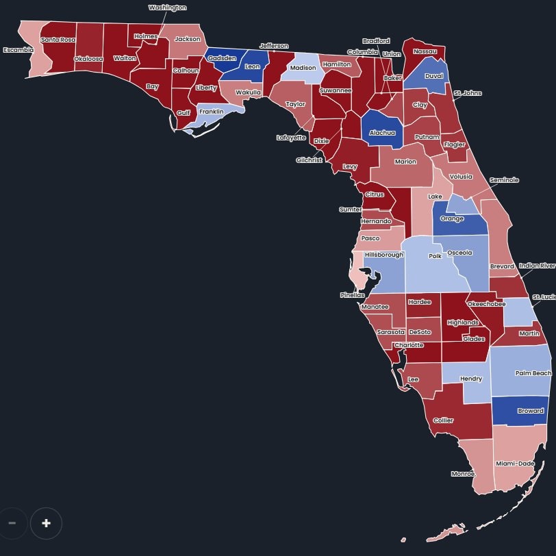 Florida early voting county map Florida early voting county map