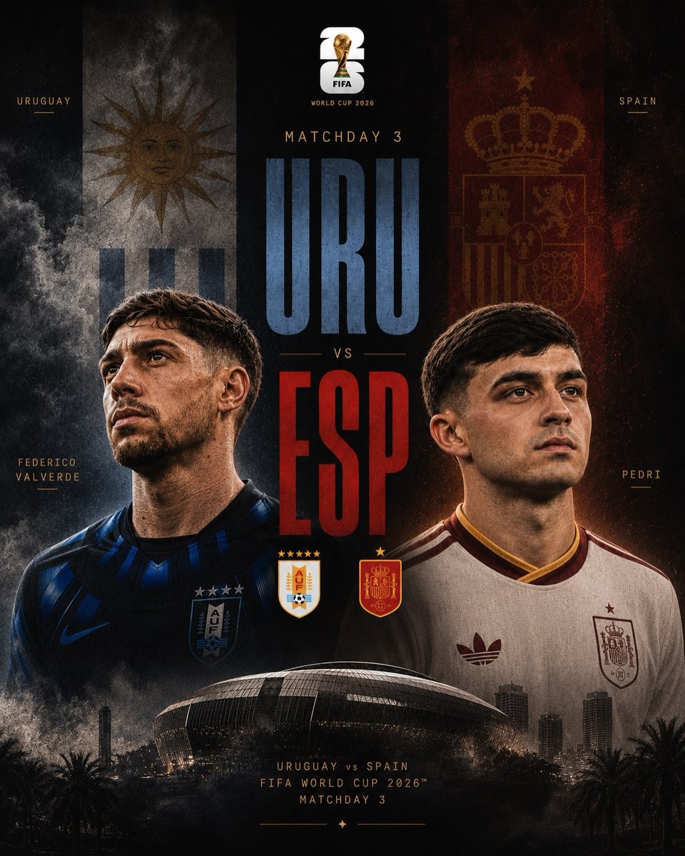 Uruguay vs Spain 2026 World Cup Matchday 3