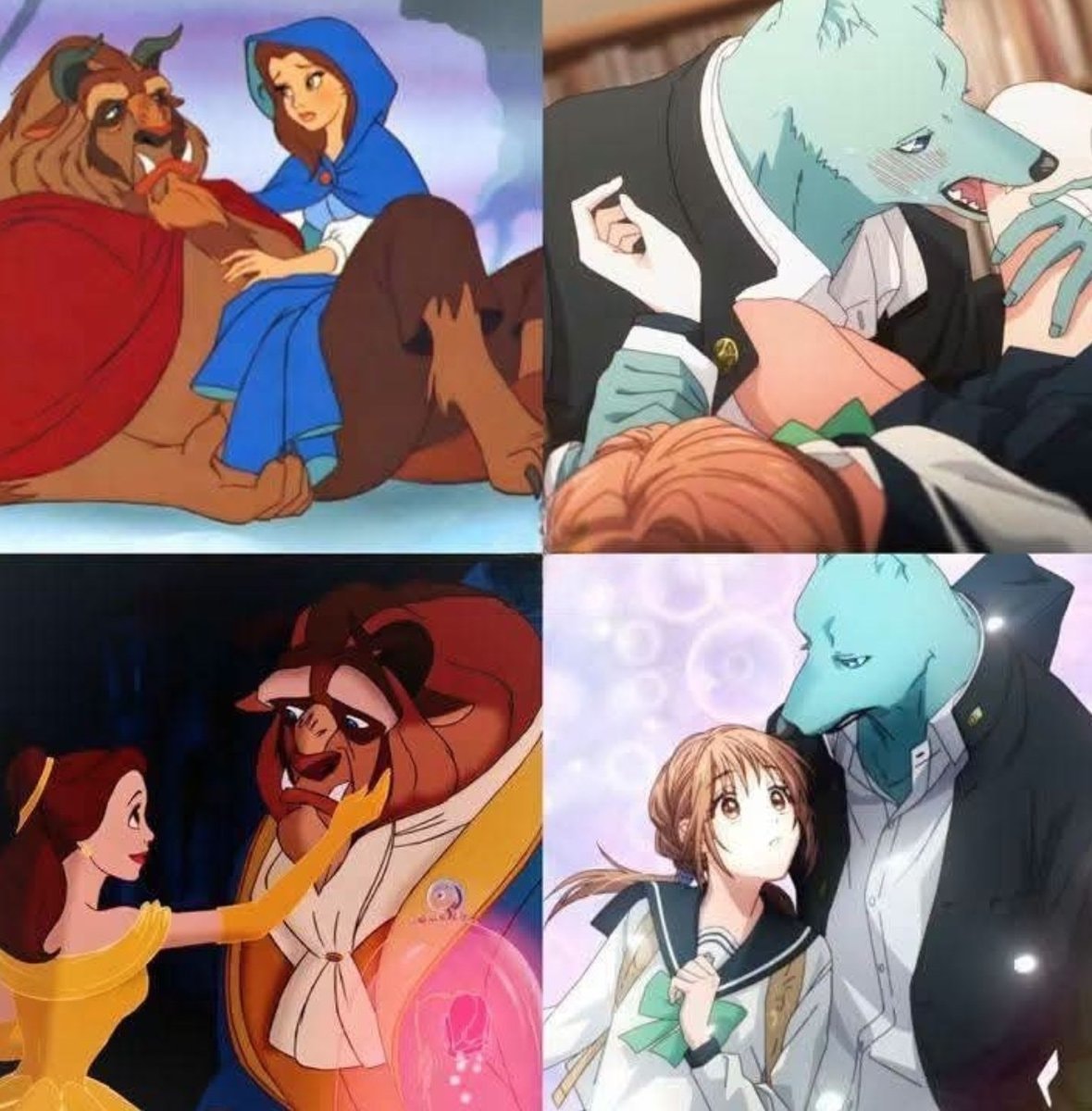 Beauty and the Beast anime edit