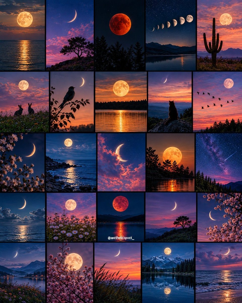 moon collage