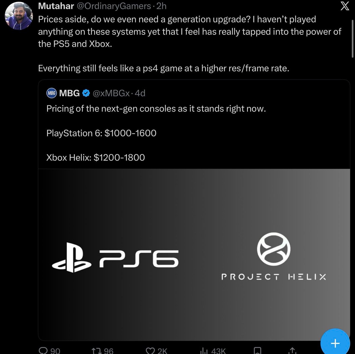 Mutahar on PS and Xbox upgrades