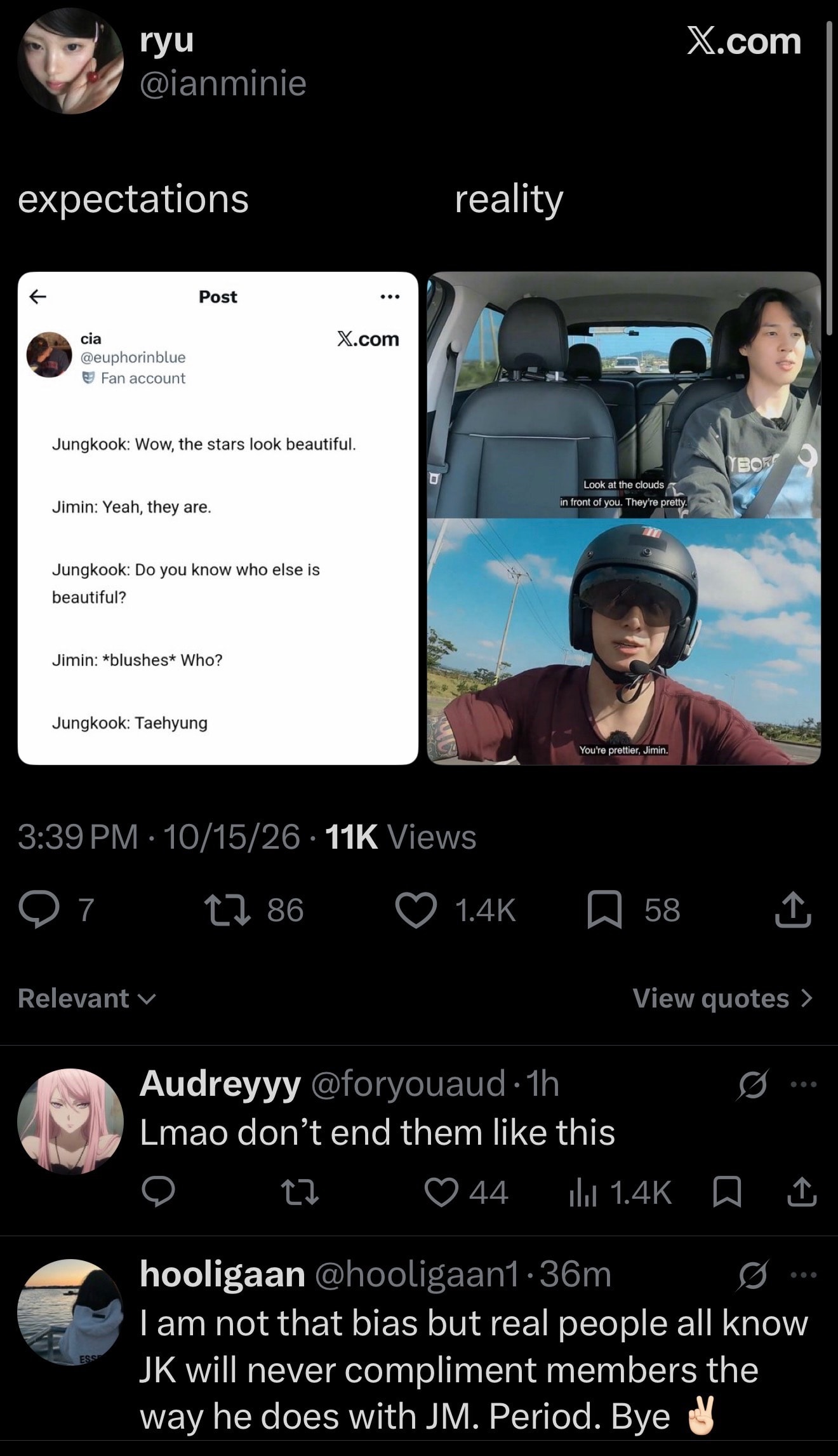 JK audio and video evidence